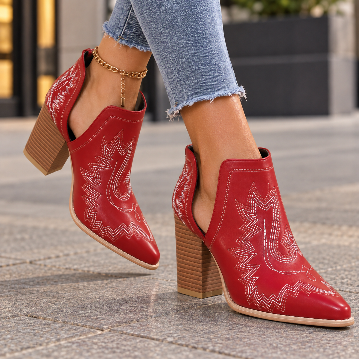 The Jolene Western Booties
