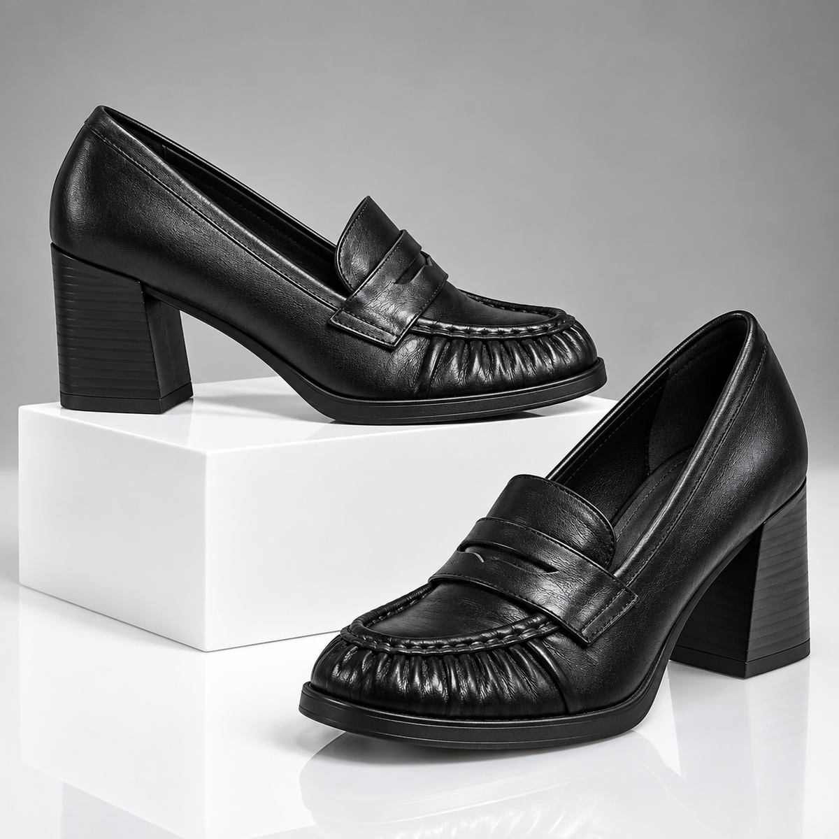 Danica Genuine Leather Heels