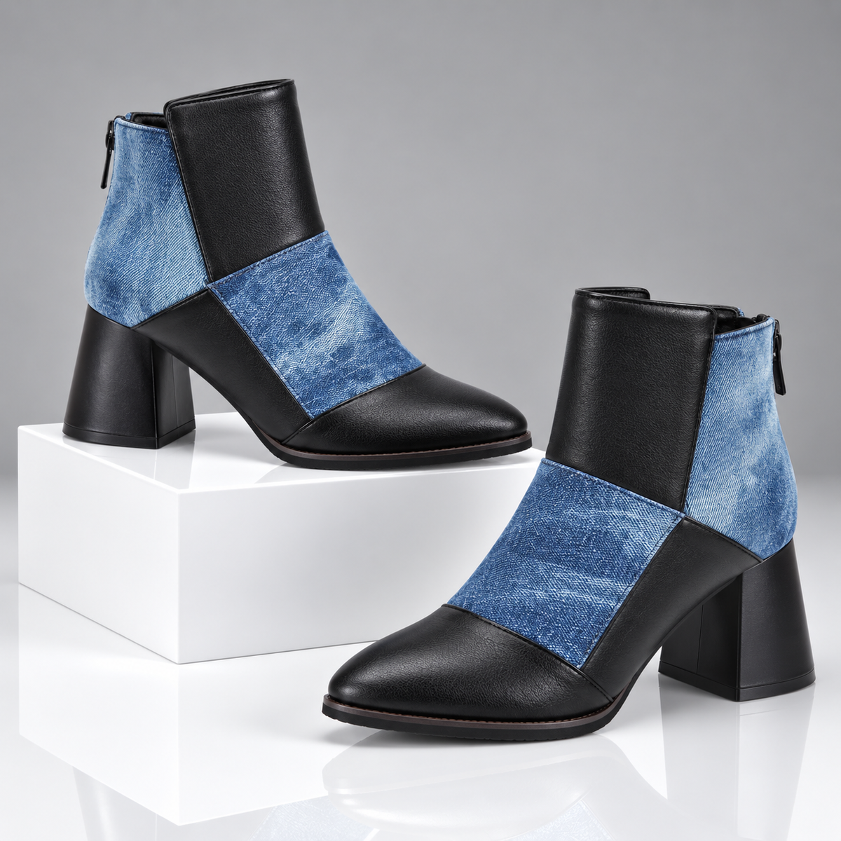 The Presley Pattern Ankle Boots