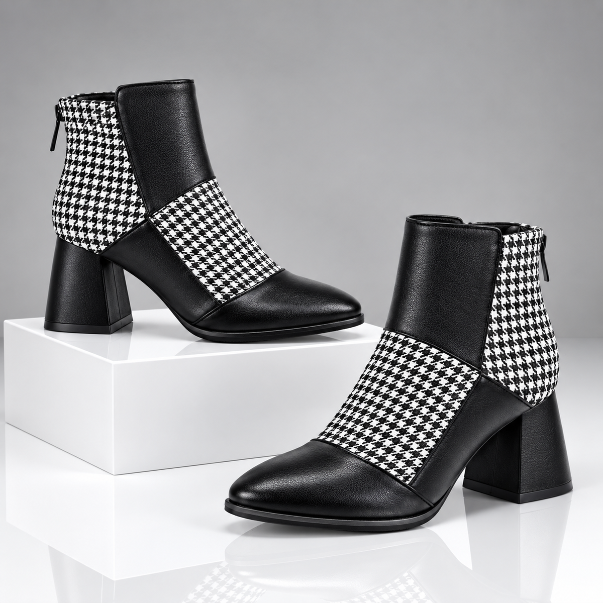 The Presley Pattern Ankle Boots
