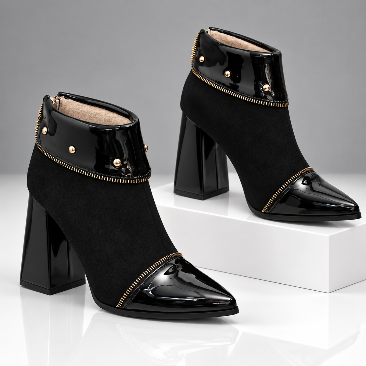 The Liana Studded Ankle Boot