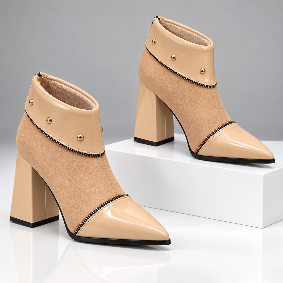The Liana Studded Ankle Boot