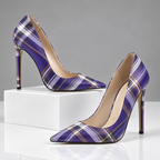 The Meredith Plaid Heels
