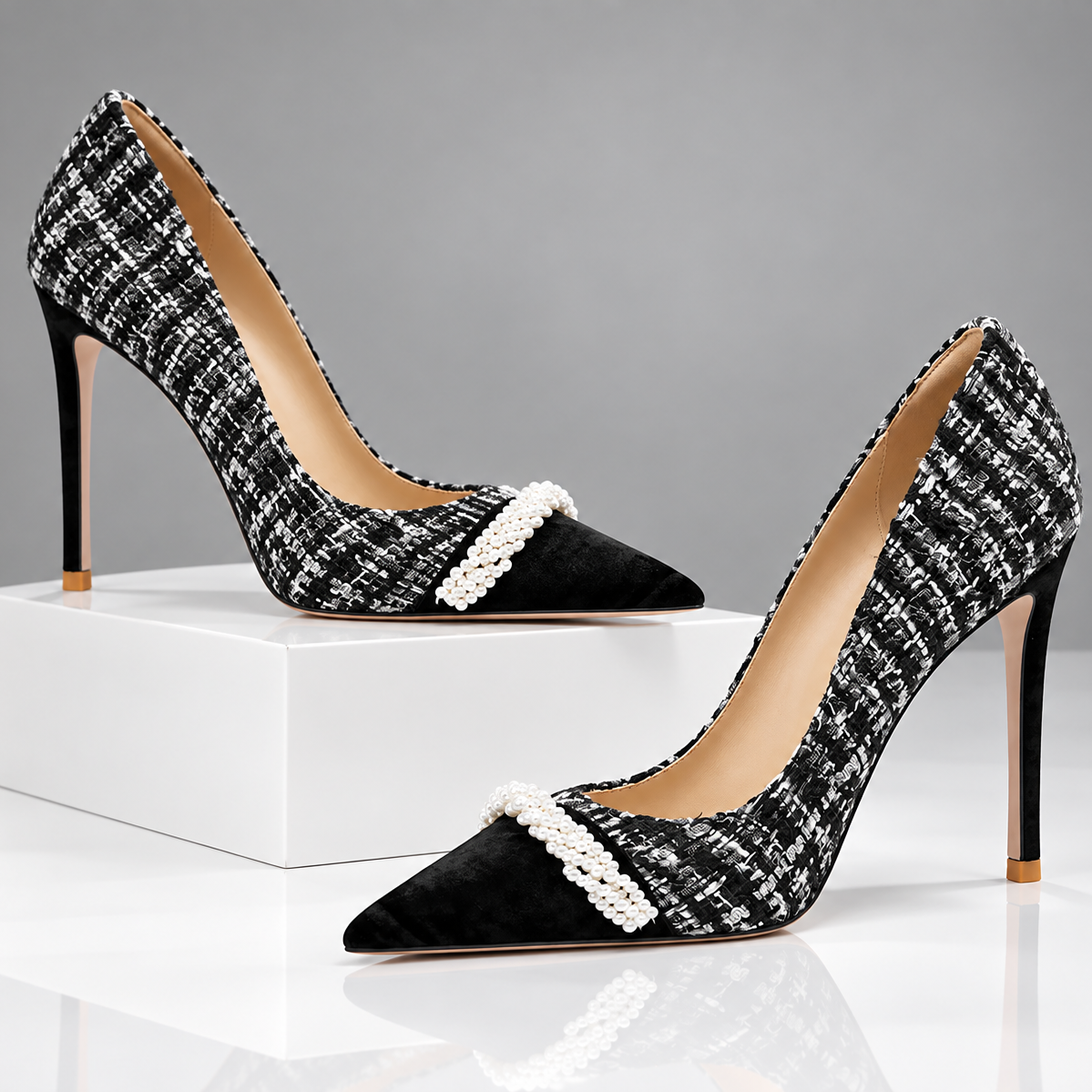 The Lucienne Pearl Stilettos
