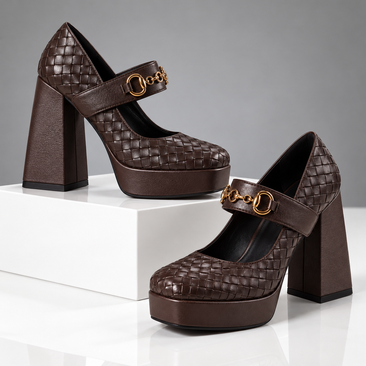 The Presley Woven Mary Janes