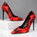 The Evelina Marble Pointed Heels