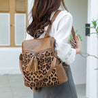 Sahara Leopard Tassel Backpack