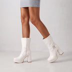The Monroe Buckle Platform Boots