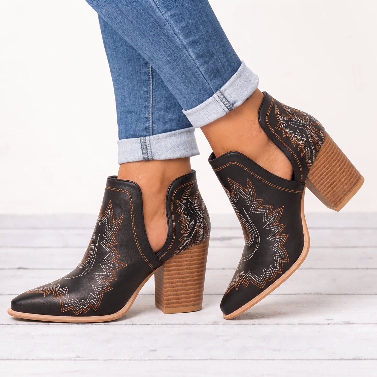 The Jolene Western Booties