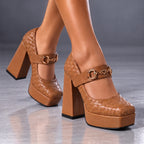 The Presley Woven Mary Janes