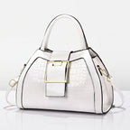 Wellington Croc-Embossed Satchel