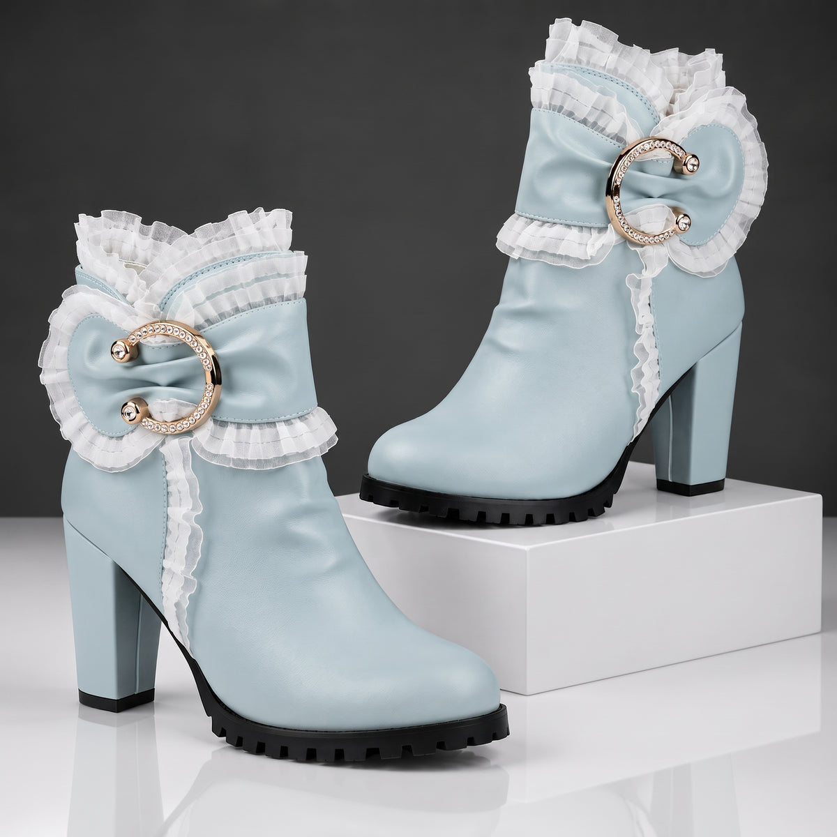 The Jocelyn Ruffle Boots