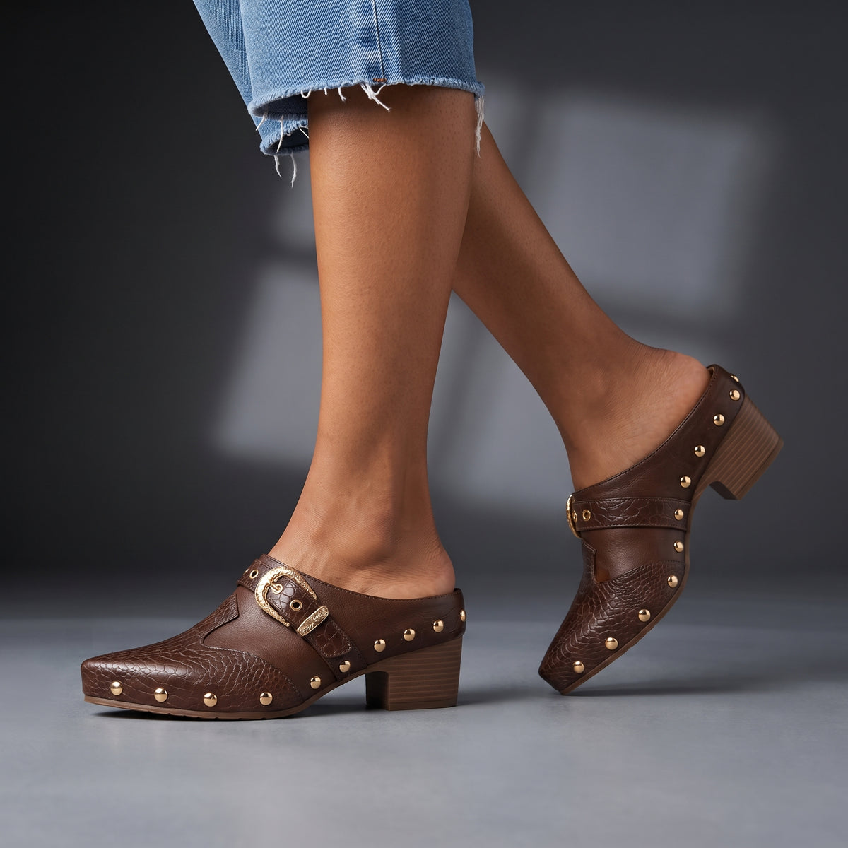 The Amarillo Studded Mules