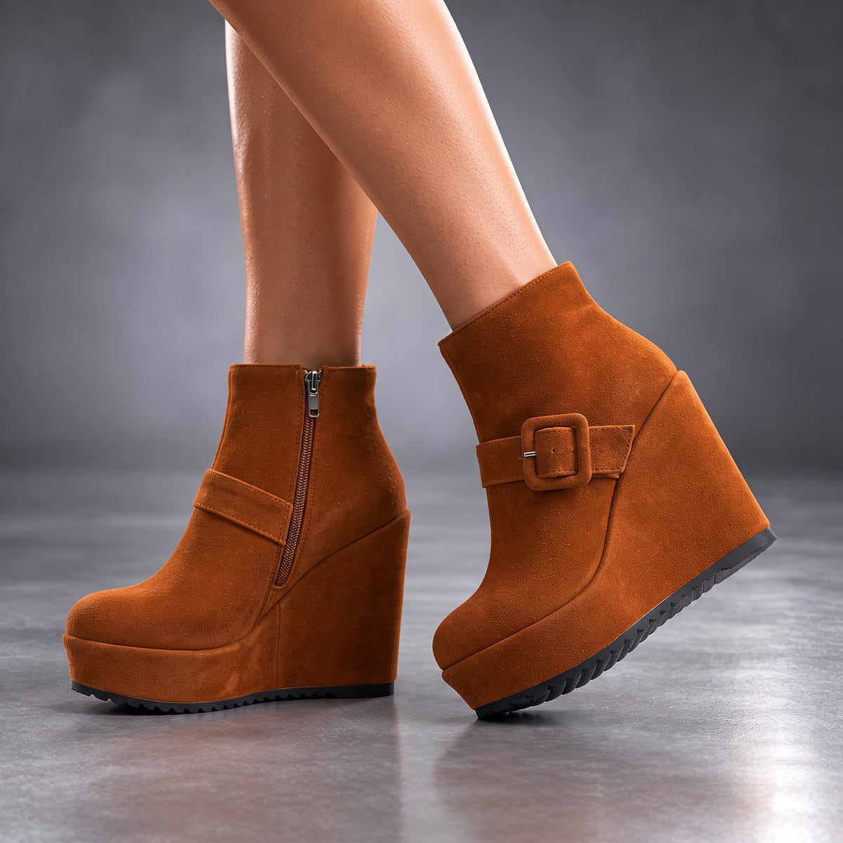 The Delaney Wedge Booties