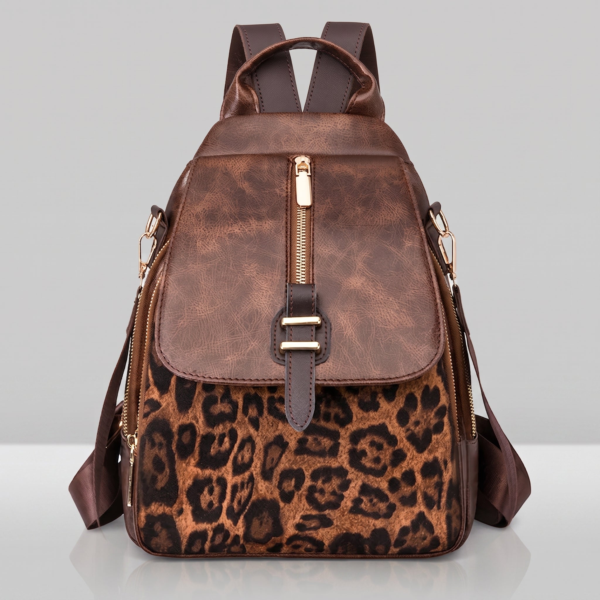 Eliana Leopard Backpack