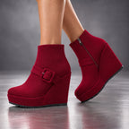 The Delaney Wedge Booties
