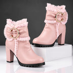 The Jocelyn Ruffle Boots