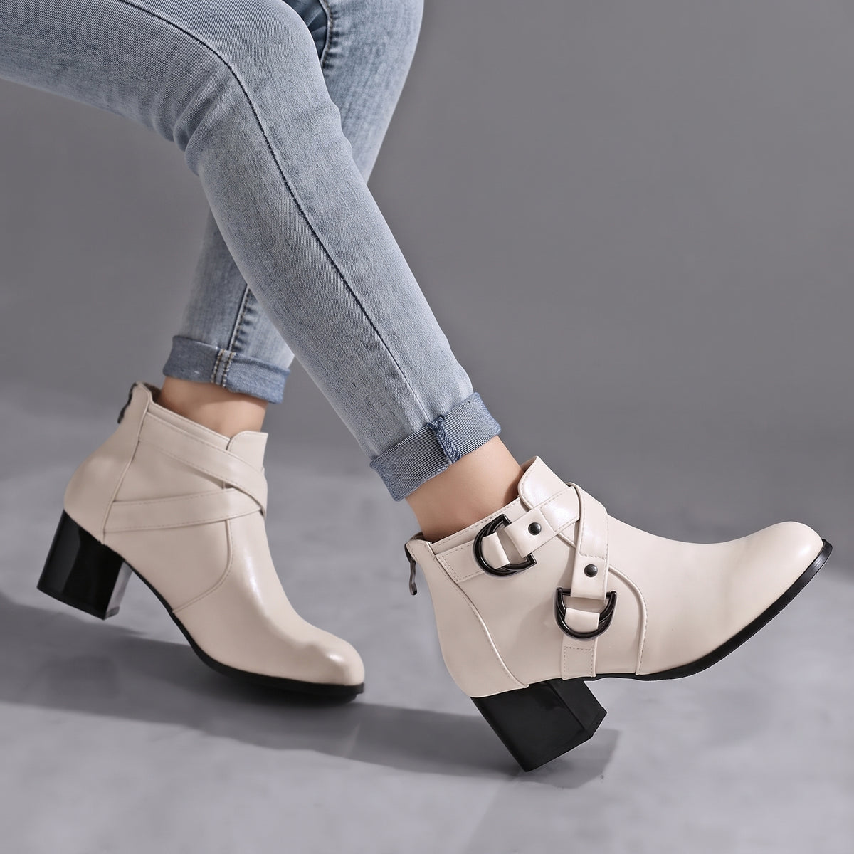 The Audrina Buckle Boots