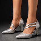 Lenora Cross Strap Heel