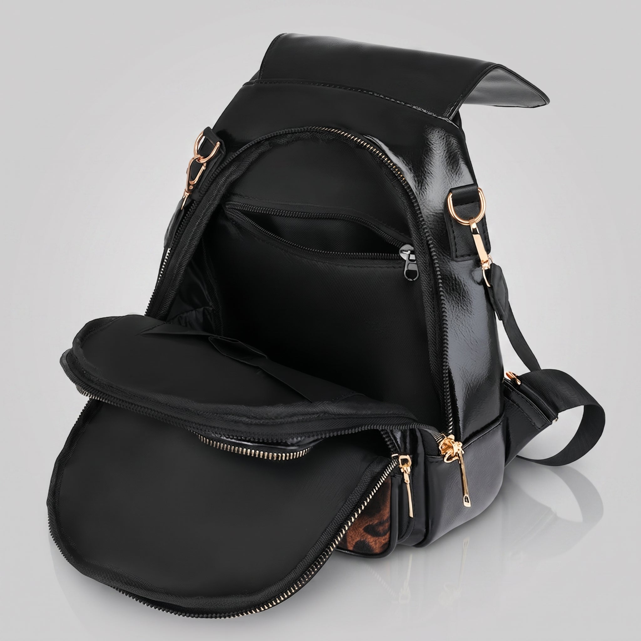 Eliana Leopard Backpack