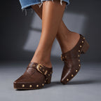 The Amarillo Studded Mules