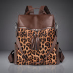 Sahara Leopard Tassel Backpack