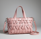Woven Grace Faux Leather Tote