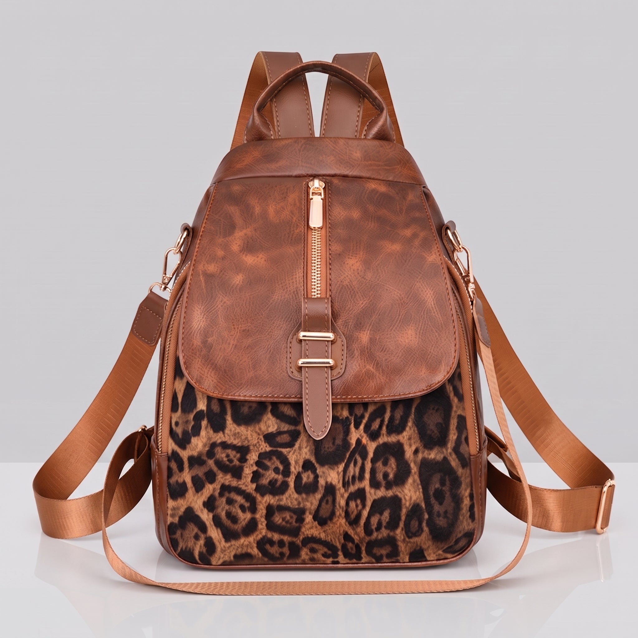 Eliana Leopard Backpack