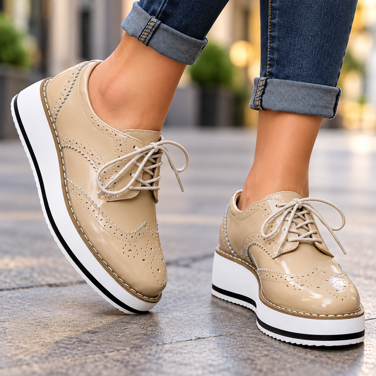 The Harlow Patent Oxfords