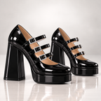 The Roxanne Triple-Buckle Mary Janes