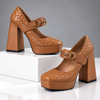 The Presley Woven Mary Janes