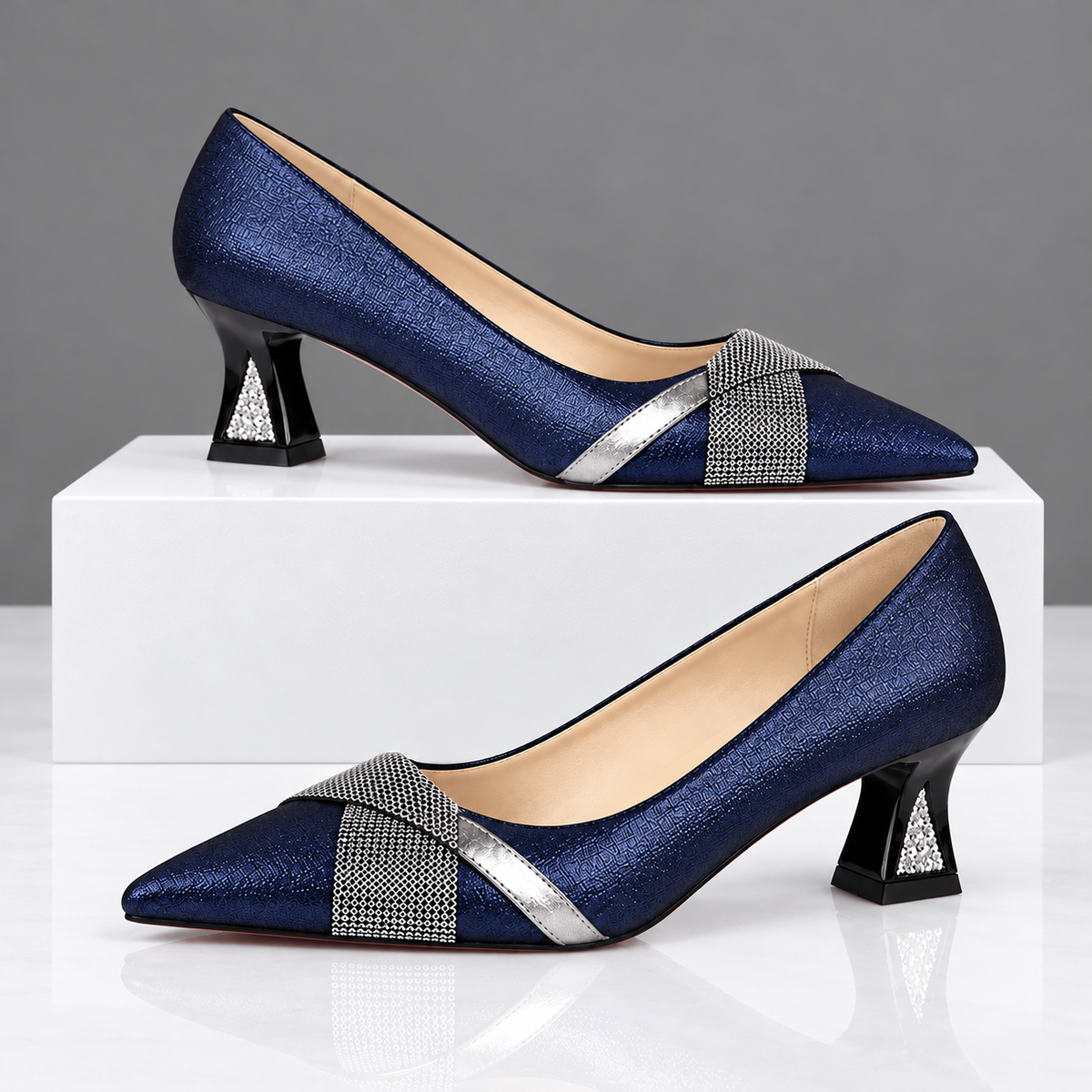 The Celeste Shimmer Heels