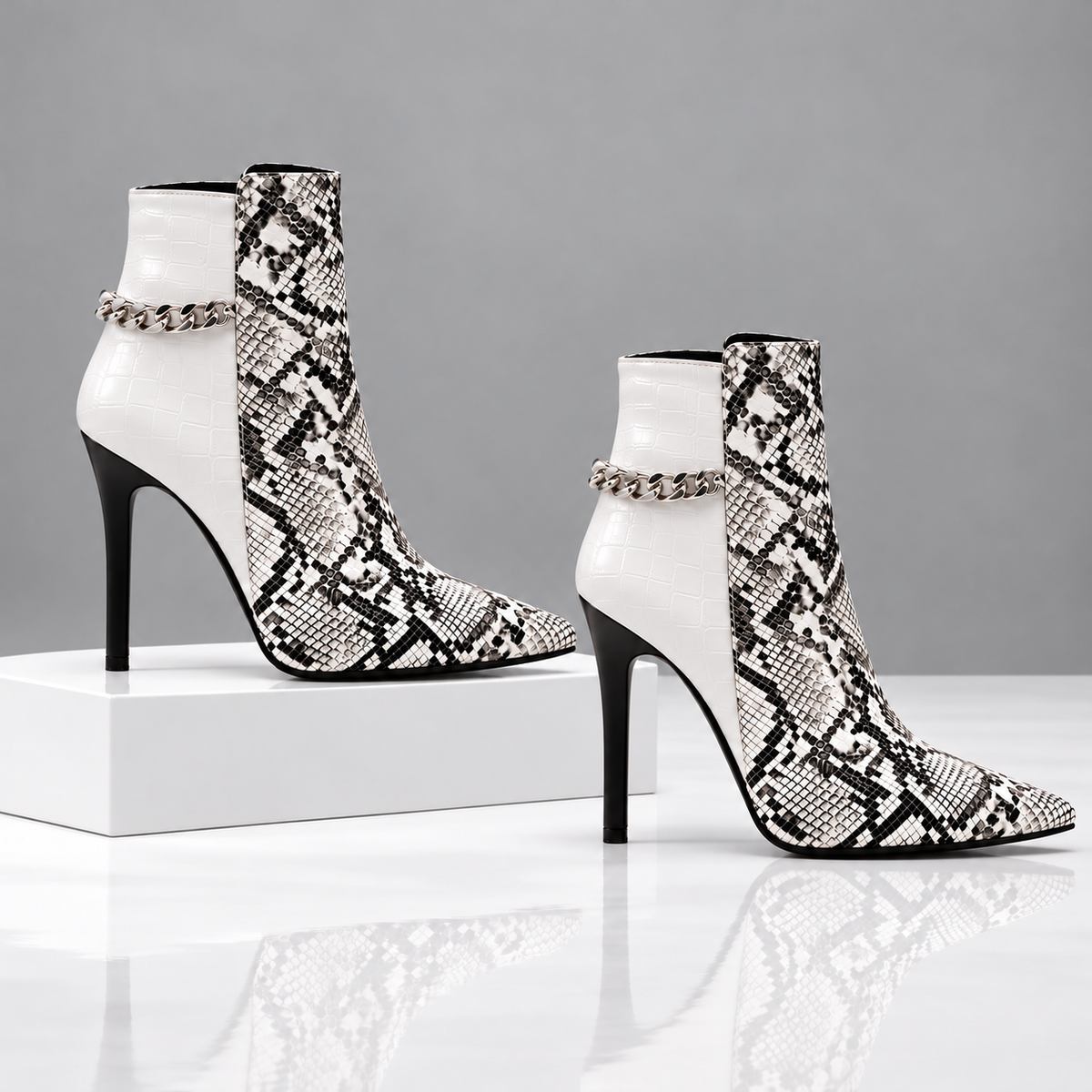 The Valentina Chain Ankle Boots