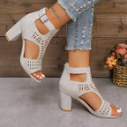 Reba Charm Peep Toe Heels