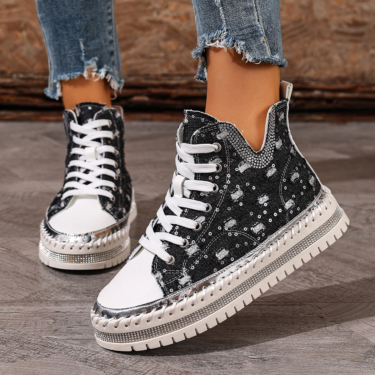 Bella Denim High-Top