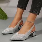 Stella Crystal Slingback Heel