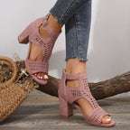 Reba Charm Peep Toe Heels