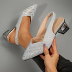 Stella Crystal Slingback Heel