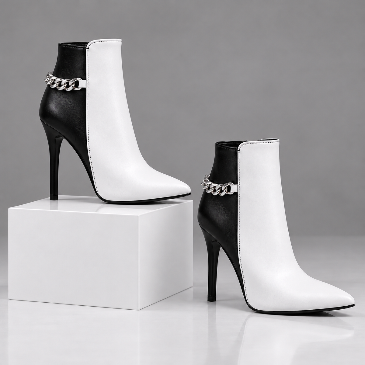 The Valentina Chain Ankle Boots