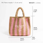 Elowen Woven Straw Tote