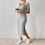 Serena Ribbed Knit Dress