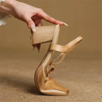 Hazel Cross-Strap Block Heel Slingback