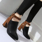 Noelle Buckle Ankle Heels