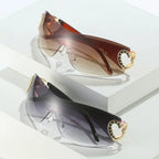 Celeste Rhinestone Heart Sunglasses