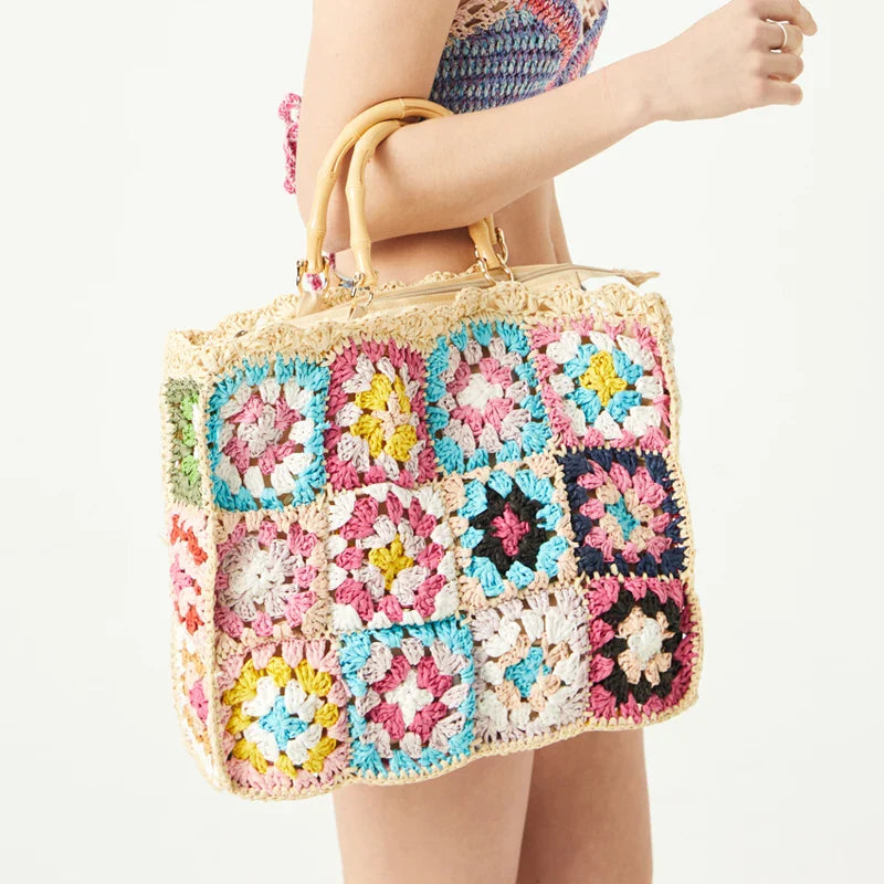 Solea Crochet Bamboo Bag
