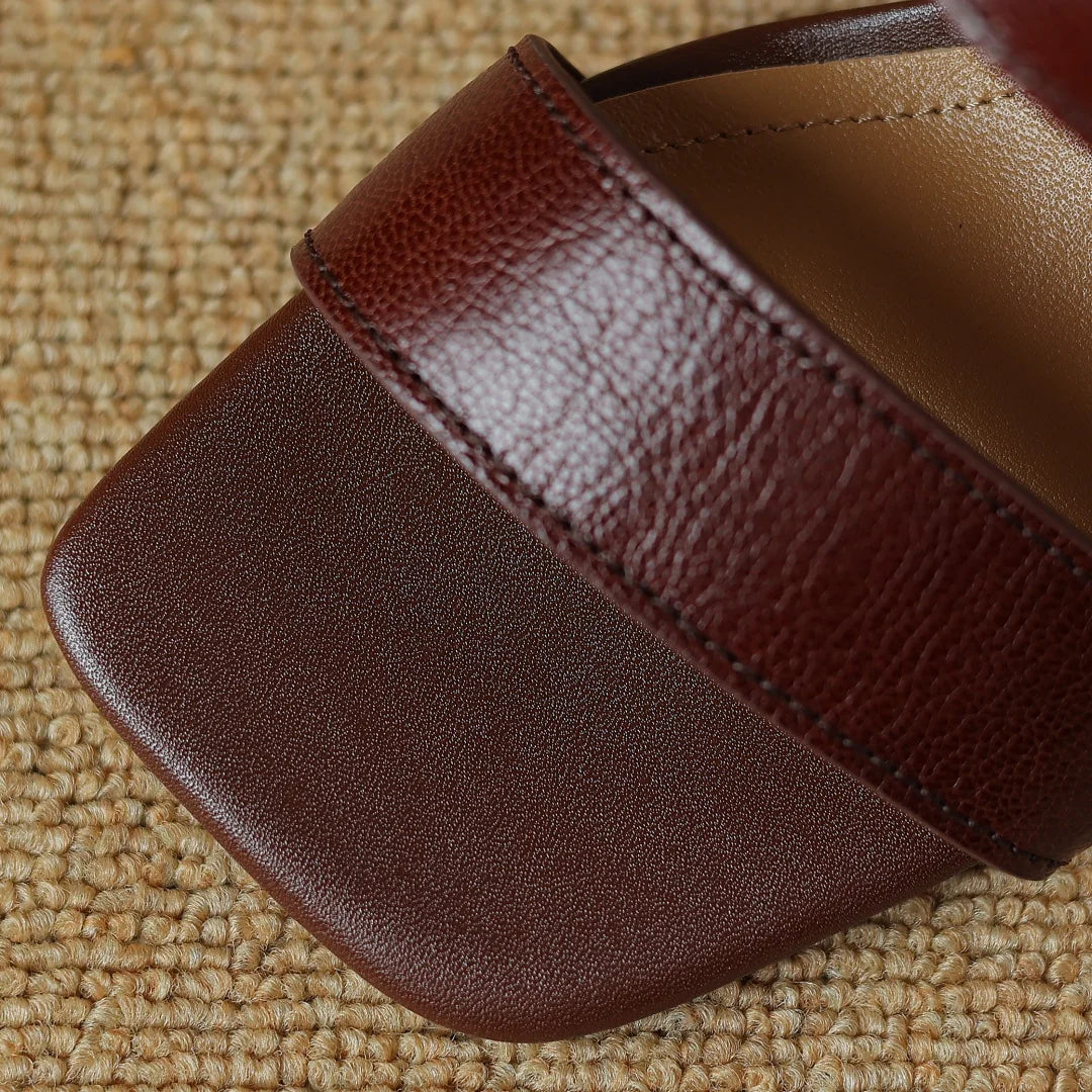 Sophia Genuine Leather Mule