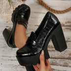 Aurelia Croc Platform