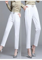 Ayla High-Waist Buckle Pants