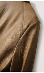 Elena Cropped Vegan Leather Jacket