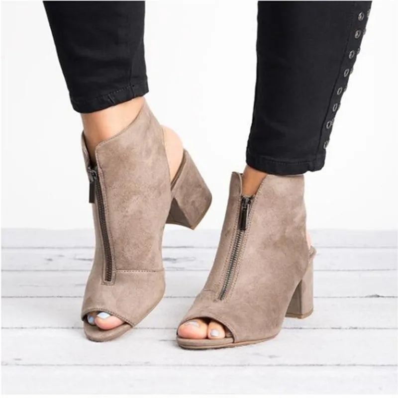 The Zoe Zip Ankle Bootie